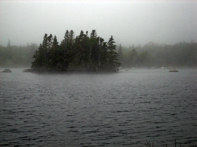 Morning fog, White Point, NS