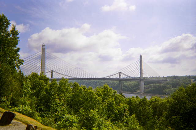 Suspension bridge @ Bucksport, ME